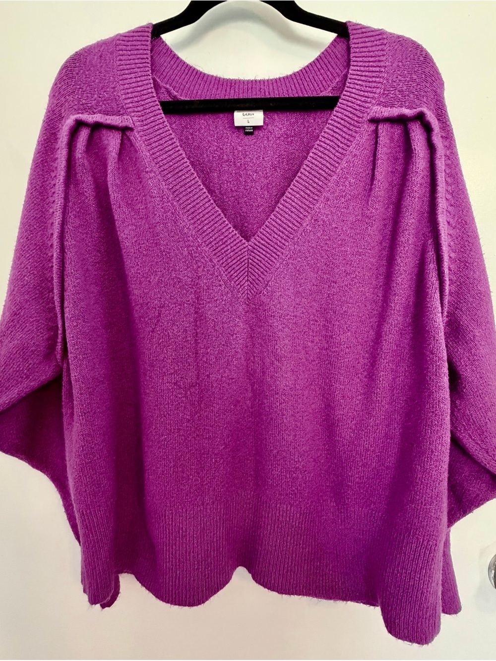 Caslon Bright Violet V-Neck Sweater
